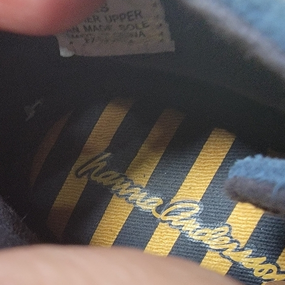 HANNAH ANDERSSON Nils Suede Chukka Boots Hybrid Boot/Sneaker Blue & Gold Size 13 - Picture 15 of 16